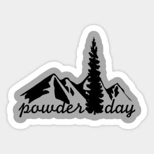 Powder Day - Small Sticker